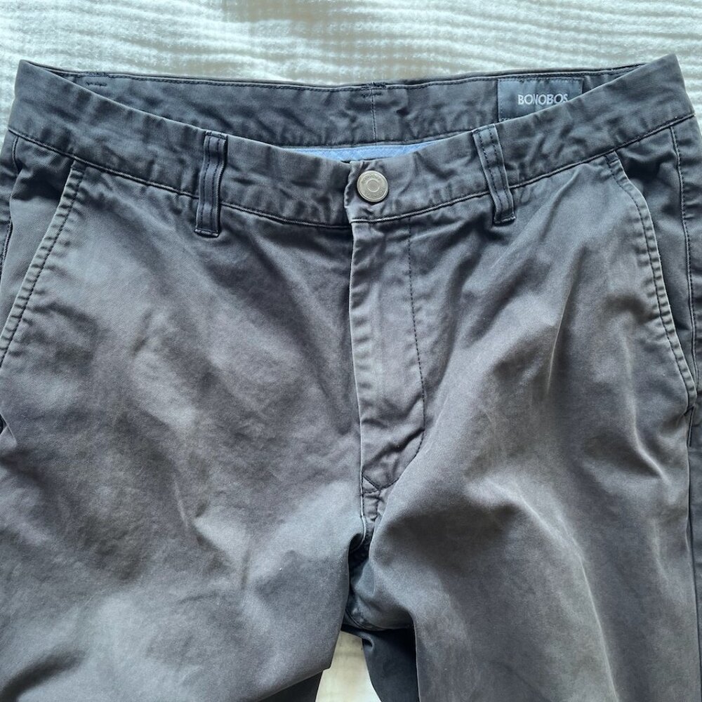 Bonobos slim straight washed chinos in grey